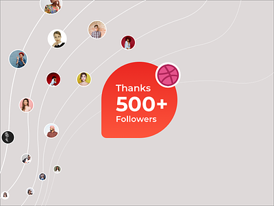 500 Followers Milestone! 🚀 animation app branding clean design flat free freebie icon ios kit mockup psd ui web website
