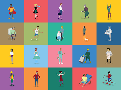 Soapbox Characters characters colour design illustration people soapbox universe