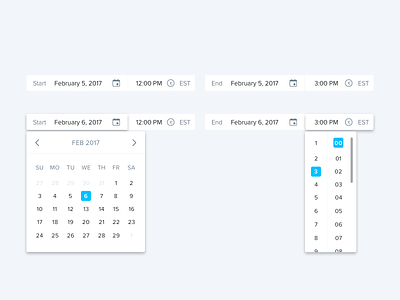 Conceptual Date Picker date design dropdown interface picker product ui