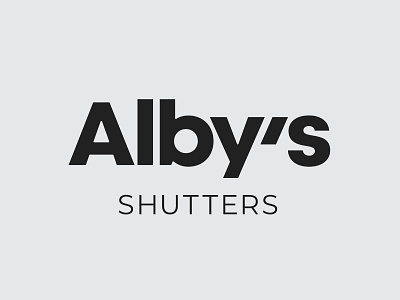 Alby's | Visual Identity branding design graphic design identity logo packaging shutters typography visual identity