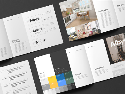 Alby's | Visual Identity branding design graphic design guidelines identity illustration logo packaging shutters typography visual identity