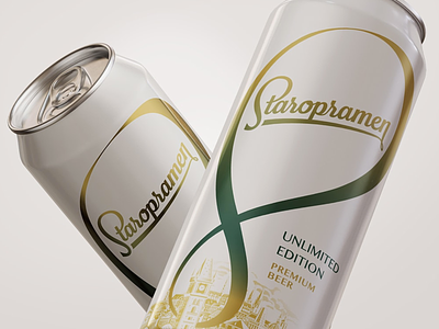 Staropramen | Limited Series Design Concept beer can design graphic design identity