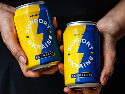 Beer Can Design "Support Ukraine" | Singapore