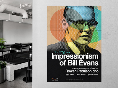 Impressionism of Bill Evans | Poster Design concert design gig graphic design identity illustration jazz poland poster typography