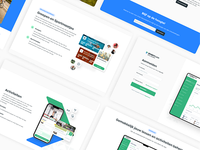 Sportplein Apeldoorn webdesign landingpage sports ui ux webdesign