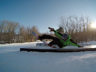 Nick Layback action box photo photography rail snow snowboarding sports