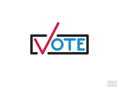 Go Vote! 2018 america american democrat design election illustration logo republican typography usable vote
