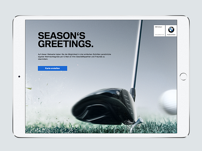 BMW Greeting Card Creator ui ux design webdesign