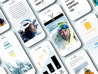 Dynafit Mountopia mobile responsive design webdesign
