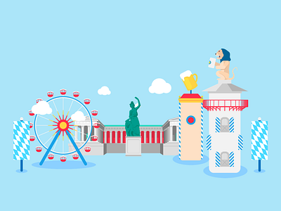 Wiesn Illustrations animation illustration vector video