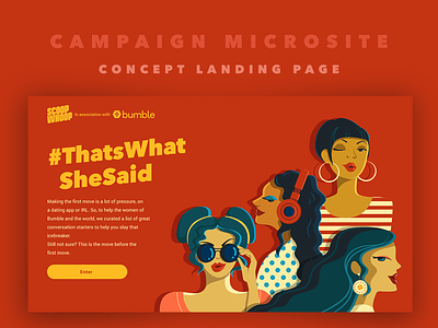 Microsite concept design advertising brand identity campaign illustration landing page microsite