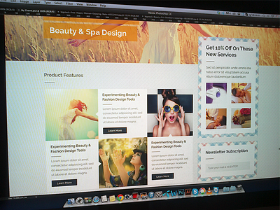 Beauty & Spa Homepage beauty facial homepage landing page spa themeforest ui ux