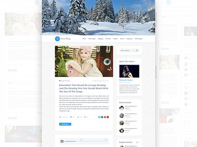 New Blog Design blog blogging envato homepage product reading themeforest ui ux wordpress