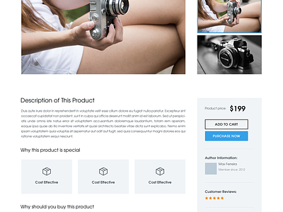 Product Details Page ecommerce homepage pricing product product details review theme ui ux wordpress