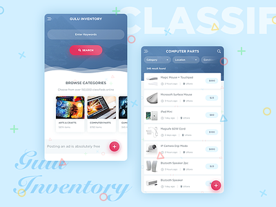 Gulu Inventory - Classified App Design