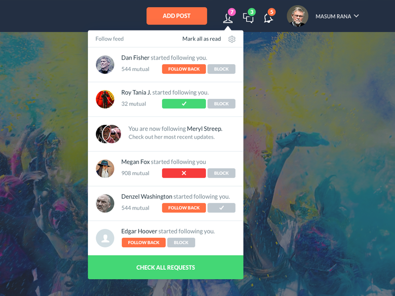 Social Media Redesign By Masum Rana On Dribbble