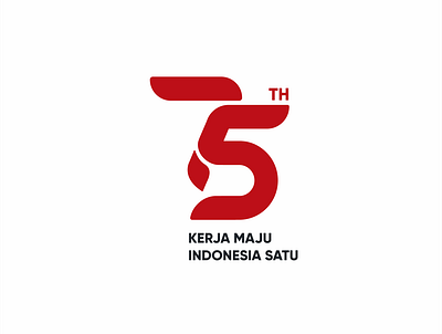 75 Years of Independence design indonesia logo design logotype