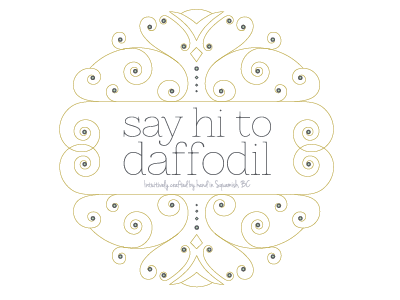 Logo in Progress - Say Hi To Daffodil branding handcrafted identity logo