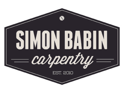 Simon Babin Carpentry Logo badge branding emblem logo mark vintage sign