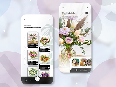 Flowers Delivery App Design (Adobe XD) app appdesign dailyui design ecommerce flourist flower shop graphic design graphicdesignui modern ui userexperience userinterface ux