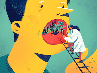 Treating soft palate cancer | Editorial illustration