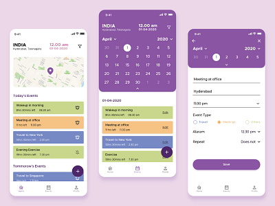 Calendar App | Daily Activity