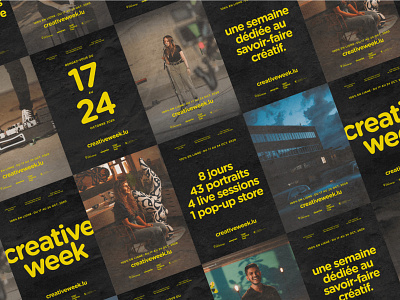 1535° Creative Week branding corporate digital event poster print typography