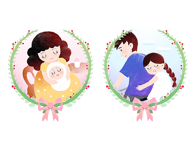 Happy Children's Day 1/2 child children father love mother sleep