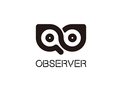 observer logo observer font owl eye