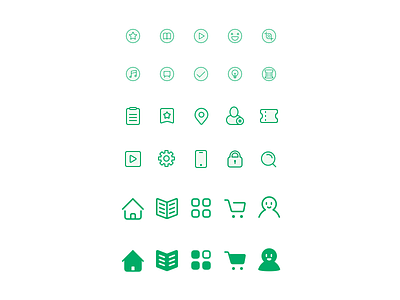 icon for program green icon