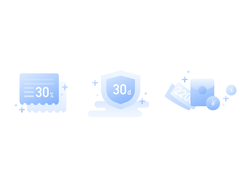 for program blue cost icon illustration redbag