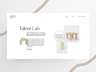 Talent lab landingpage