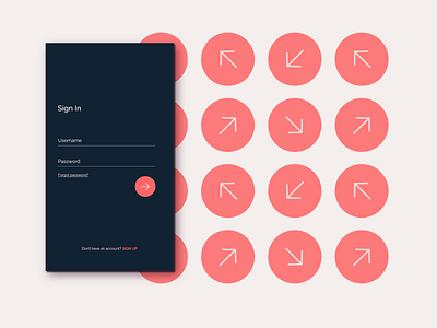 Simpel Arrow Login app interface login simple ui ux