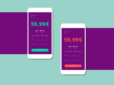 Credit Card Check Out app checkout credit card flat shop ui ux