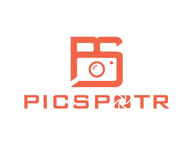 PicSpotr black camera camera shutter finder icon lens logo photography picture ps shutter