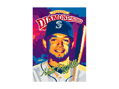 Groomsmen Card Front baseball baseball card brother diamond illustration king wedding wedding gift