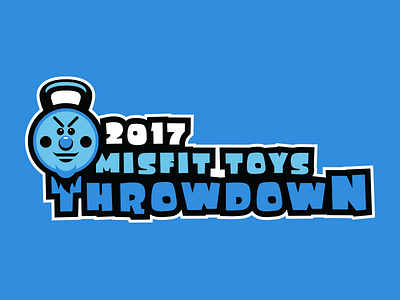 Misfit Toys Throwdown beard cold competition crossfit kettlebell logo mascot misfit misfit toys throwdown