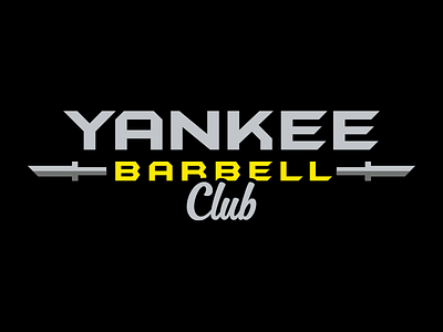 Yankee Barbell Club barbell crossfit logo yankee