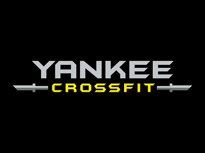 Yankee CrossFit Wordmark barbell crossfit logo yankee