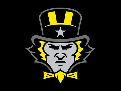 Mr. Yankee beard bow tie crossfit hat logo mascot star uncle sam yankee