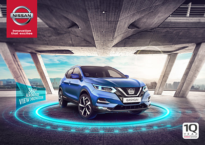 Nissan Qashqai Print Ad art direction automotive creative design graphic design nissan print ads qashqai