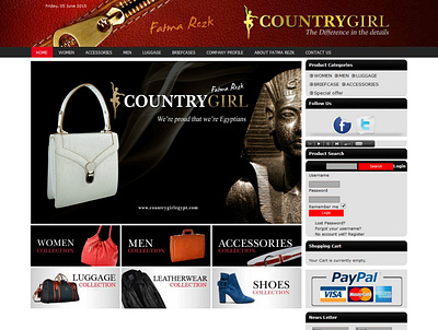 country girl egypt branding photography ui ux website