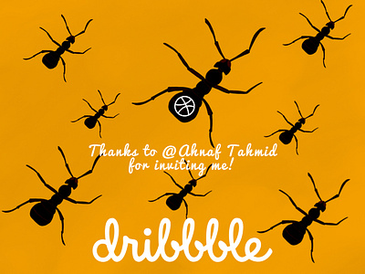 Thankshot to Ahnaf Tahmid dribbble invite dribbblethankshot thankshot