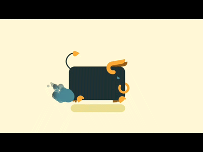 Bull after effects animation design duik illustration motion design vector