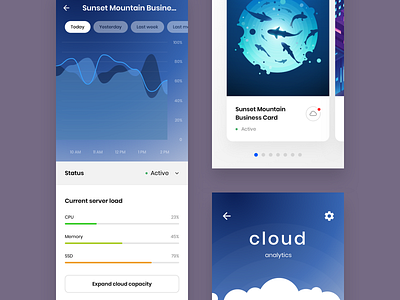 Cloud Management App android app interaction mobile interface ui user experience userinterface ux