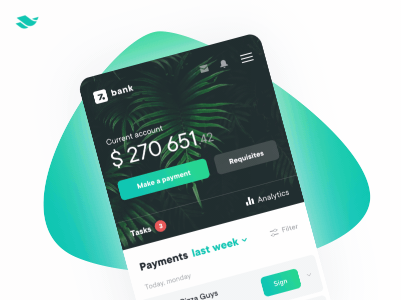 Analytics Сhart for Banking App