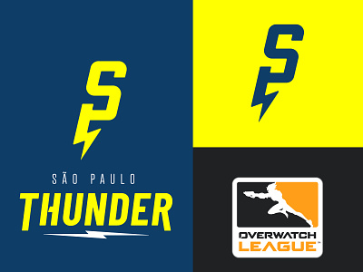 Sao Paulo Thunder - Overwatch League Logo Concept branding design flat logo monogram vector