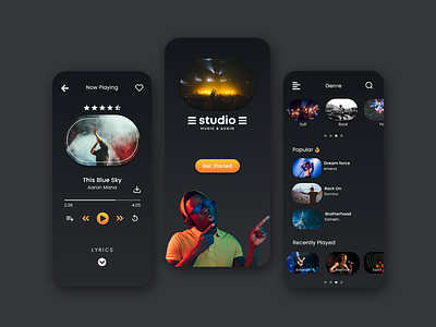 Studio - Music player App design