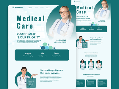 Medical Health | Medical Landing Page Design