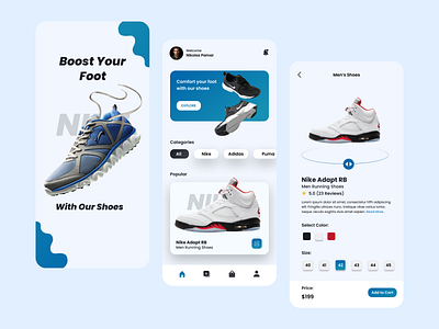 Nike Shoes App by Shakil Sonnet for Vision™ | IT STUDIO on Dribbble